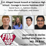 E14 2019 Damascus Football Alleged Sexual Assault: Courage in Journo Nominee 2019